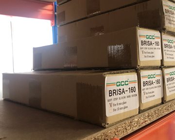 Beslag kasse til Brisa-160 - 8 mm glastykkelse